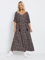 Yours Curve Natural Paisley Boho Dress - Image 2 of 5