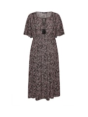 Yours Curve Natural Paisley Boho Dress - Image 5 of 5