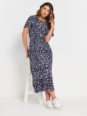Long Tall Sally Blue Tie Waist Dress - Image 2 of 5
