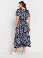 Long Tall Sally Blue Tie Waist Dress - Image 3 of 5