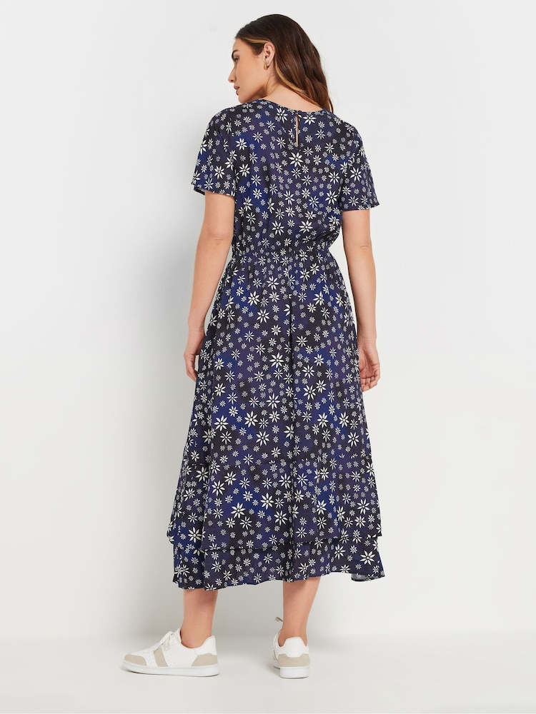 Long Tall Sally Blue Tie Waist Dress - Image 3 of 5