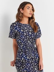 Long Tall Sally Blue Tie Waist Dress - Image 4 of 5
