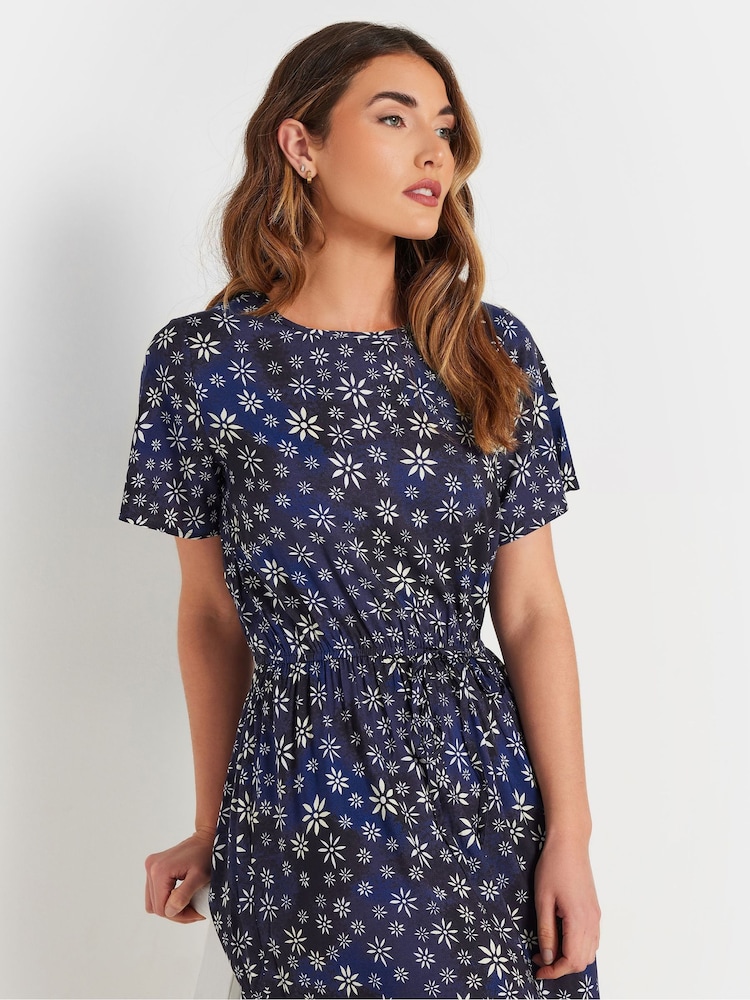 Long Tall Sally Blue Tie Waist Dress - Image 4 of 5