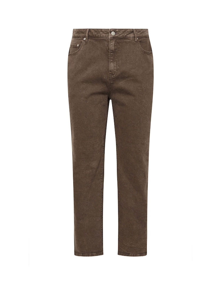 Yours Curve Brown Limited Straght Leg Jeans - Image 6 of 6