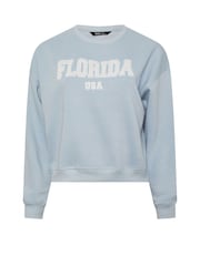 Yours Curve Blue Florida Sweatshirt - Image 5 of 5