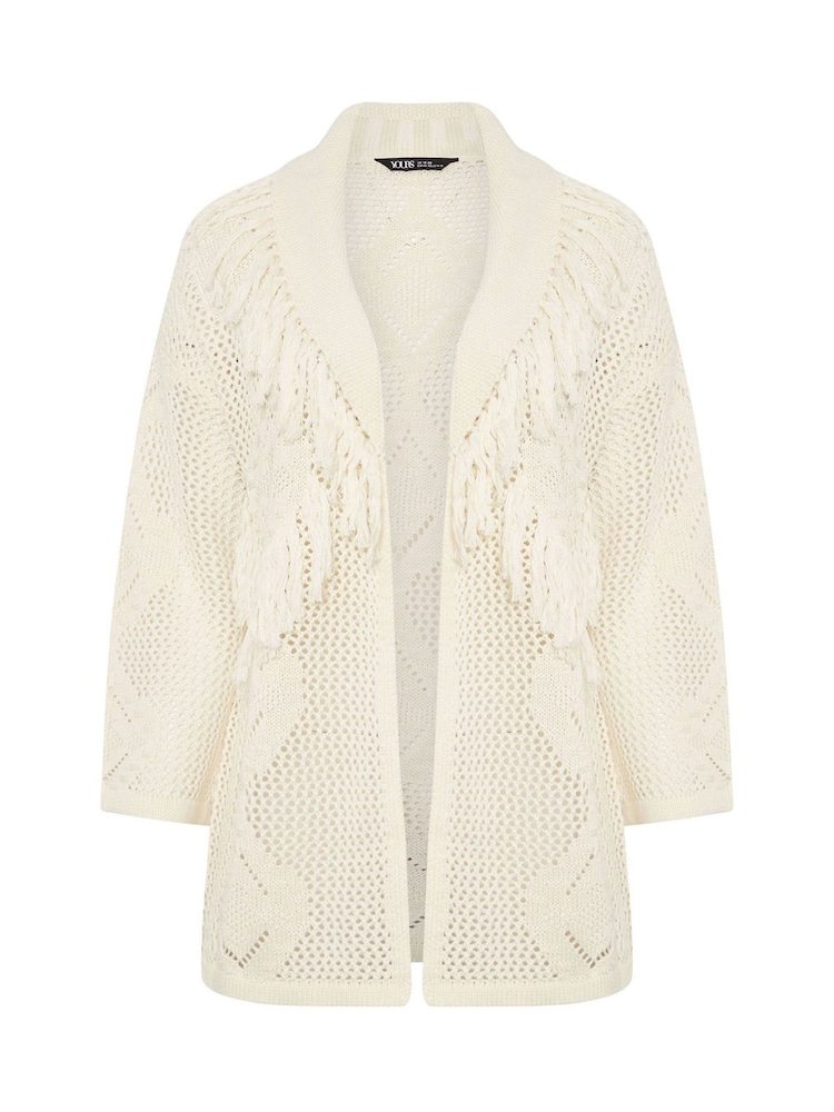 Yours Curve Fringe Cardigan - Imagen 5 de 5 Yours Curve Fringe Cardigan - Imagen 5 de 5