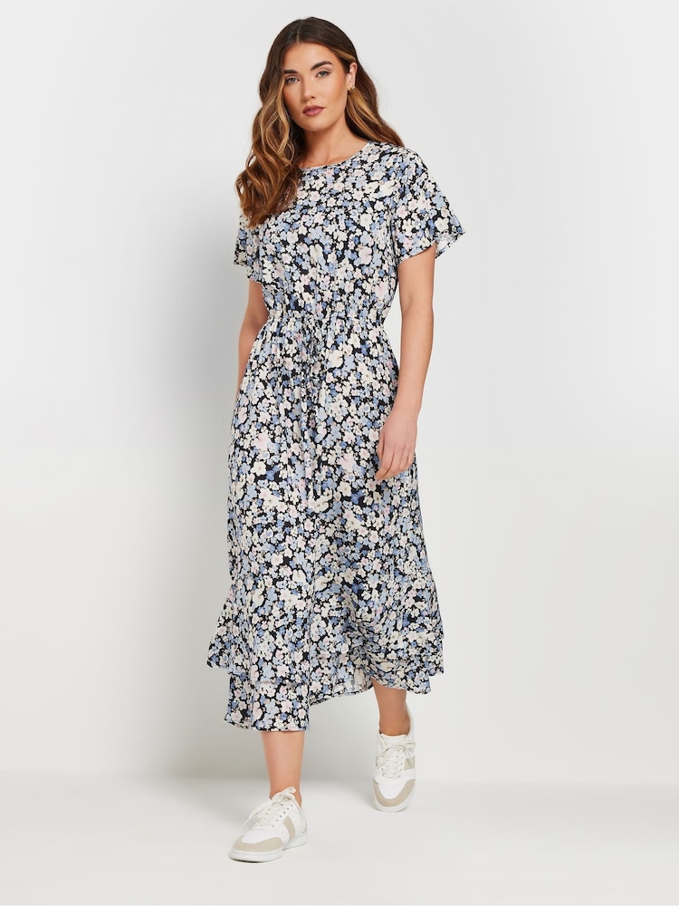 Long Tall Sally Dark Blue Tie Waist Dress - Image 2 of 5