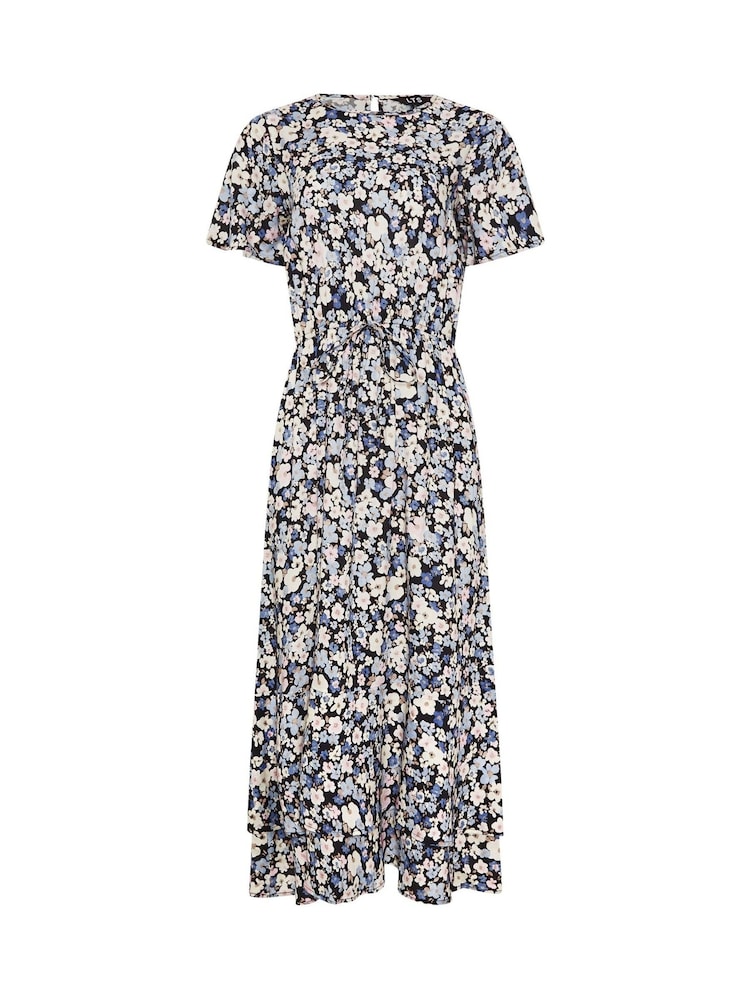 Long Tall Sally Dark Blue Tie Waist Dress - Image 5 of 5
