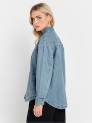 PixieGirl Petite Blue Denim 100% Cotton Shacket - Image 3 of 5