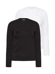 PixieGirl Petite Long Sleeve Fitted T-Shirts 2 Pack - Image 6 of 8