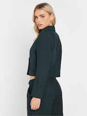 PixieGirl Petite Navy Blue Tailored Cropped Jacket - Image 3 of 6