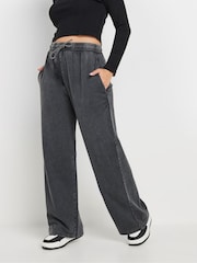 PixieGirl Petite Grey Acid Wash 100% Cotton Joggers - Image 2 of 5