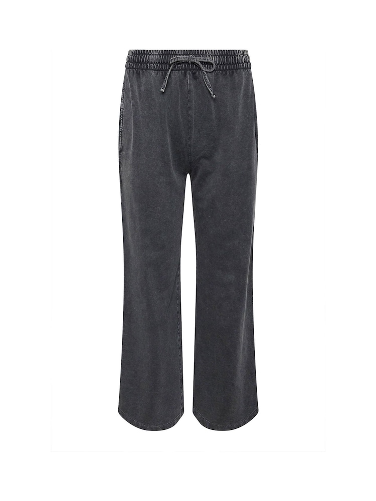 PixieGirl Petite Grey Acid Wash 100% Cotton Joggers - Image 5 of 5
