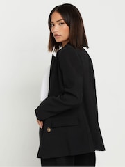 PixieGirl Petite Black Tailored Double Breasted Blazer - Image 3 of 5