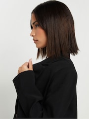 PixieGirl Petite Black Tailored Double Breasted Blazer - Image 4 of 5