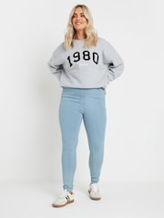 Yours Curve Blue Jenny Jeggings - Image 2 of 9