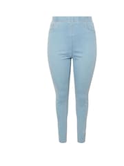 Yours Curve Blue Jenny Jeggings - Image 9 of 9
