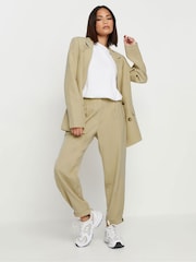 PixieGirl Petite Natural Double Breasted Oversized Blazer - Image 2 of 5