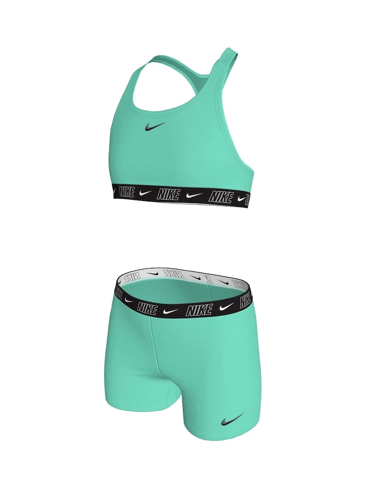 Azul - Conjunto de bikini con espalda nadadora y cinta con el logotipo de Nike - Imagen 3 de 3 Azul - Conjunto de bikini con espalda nadadora y cinta con el logotipo de Nike - Imagen 3 de 3