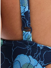 Nike Blue Essential V-Neck One Piece Swimsuit - Image 5 of 5