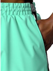 Nike Light Blue 5 Inch Black Logo Tape Volley Swim Shorts - Image 5 of 6