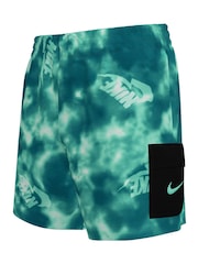 Hellblau - Nike Water Batik Volley Badeshorts, 4 Zoll - Bild 1 von 3