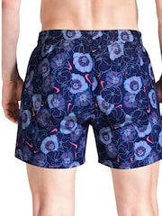 Nike Blue 5 Inch Multi Print 5 Inch Volley Swim Shorts - Image 3 of 6