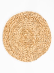 Esselle Natural Heaton 90x90cm Jute Circle Rug - Image 1 of 5