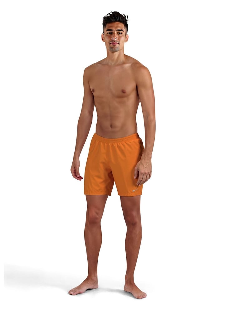 Nike Orange 7 Inch Essential Volley Swim Shorts - Image 1 of 6