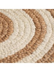 Esselle Natural Altrincham Bleached Jute Circle Rug - Image 3 of 5