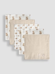 JoJo Maman Bébé 5-Pack Embroidered Muslins - Image 1 of 4