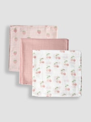 JoJo Maman Bébé 3-Pack Muslins - Image 3 of 4