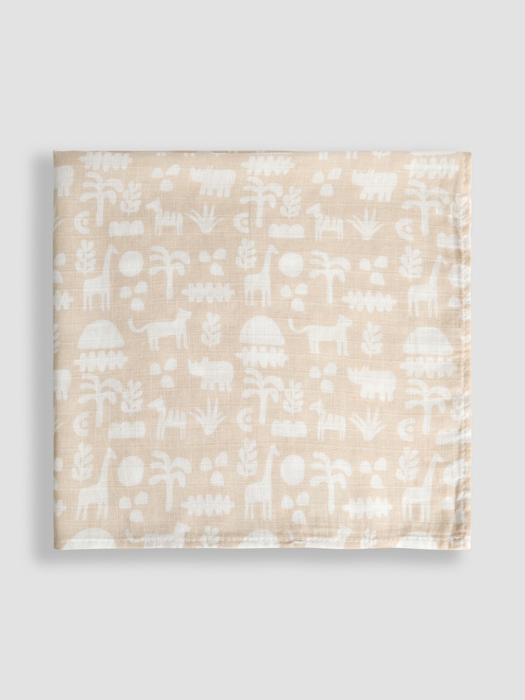 JoJo Maman Bébé 3-Pack Muslins - Image 5 of 5