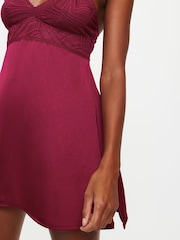 KBX Red Margot Satin Chemise - Image 4 of 5