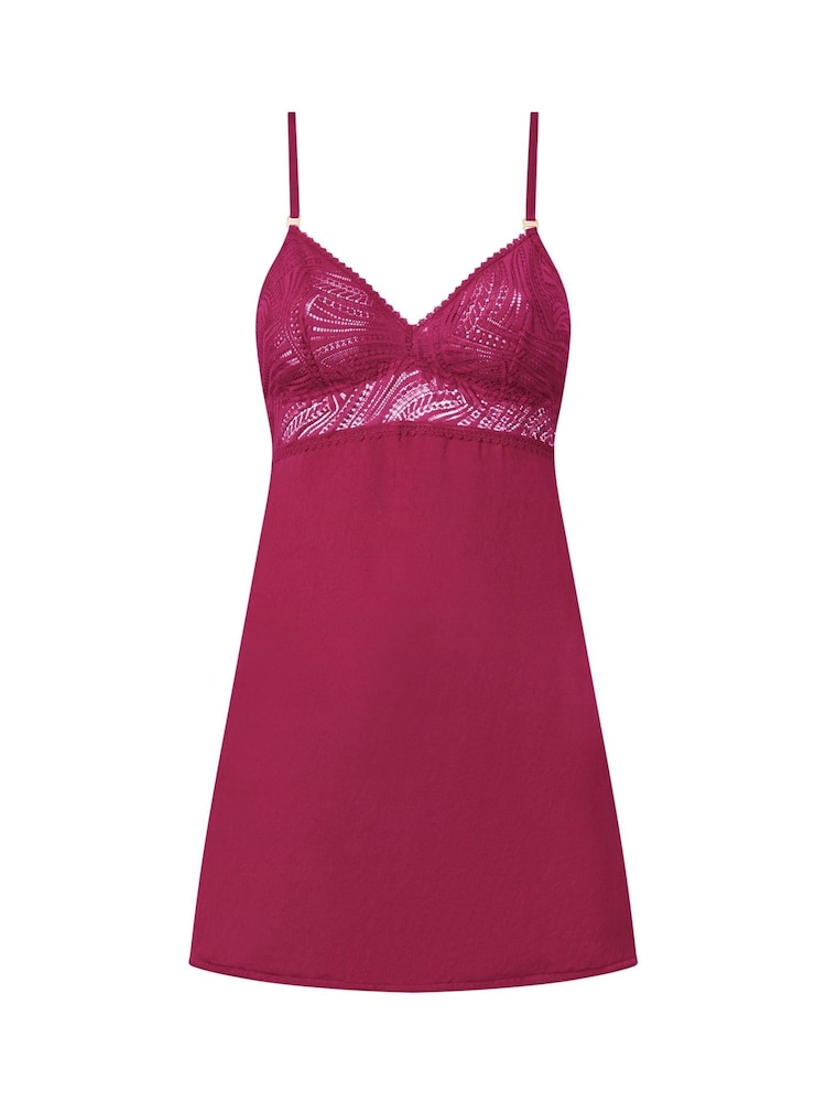 KBX Red Margot Satin Chemise - Image 5 of 5