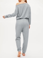 KBX Marie Slouch Off Shoulder Brushed Jumpsuit - Imagen 2 de 6