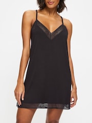 KBX Black Ada Modal Nightie Chemise - Image 1 of 7