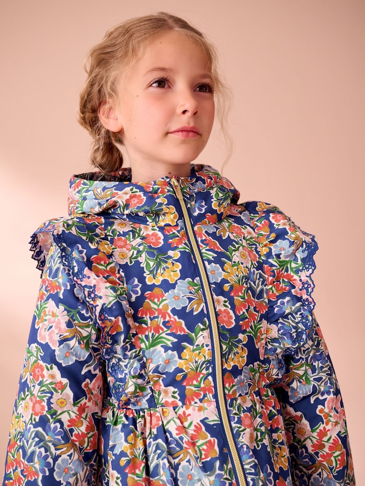 Laura Ashley French Navy Frill Coat - Image 2 of 11 Laura Ashley French Navy Frill Coat - Image 2 of 11