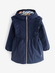 Laura Ashley Navy Frill Coat - Image 1 of 6
