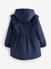 Laura Ashley Navy Frill Coat - Image 2 of 6