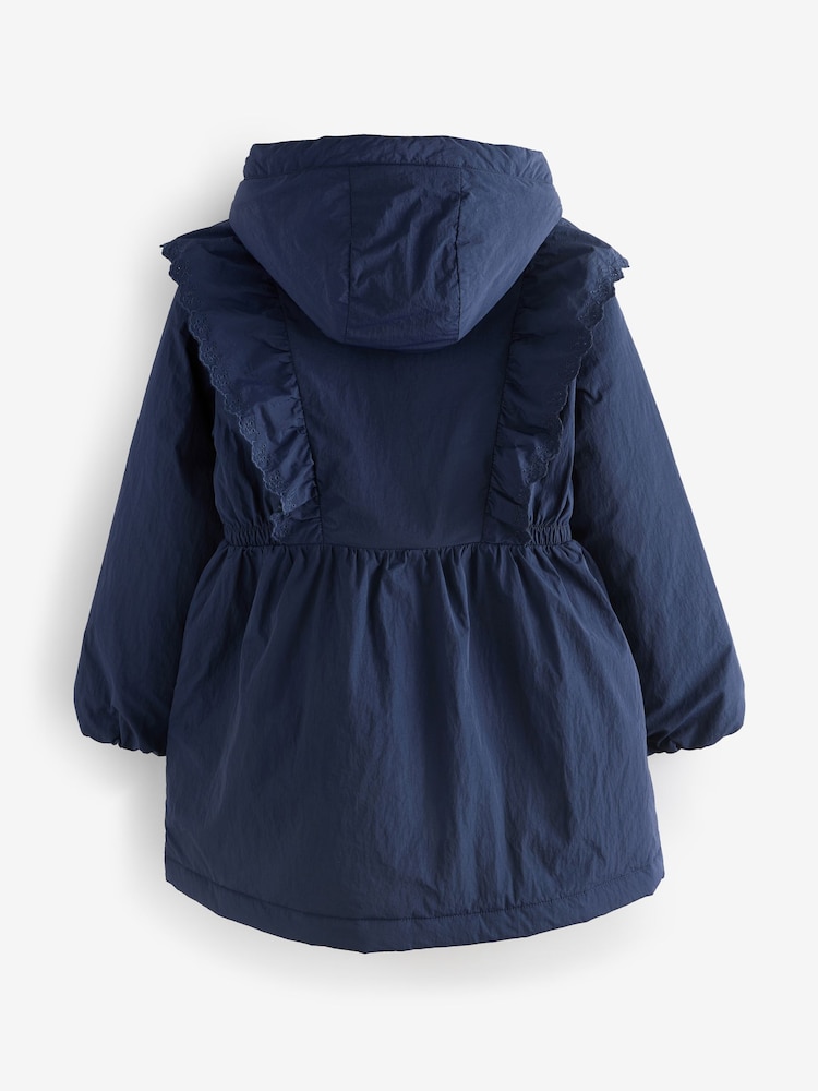 Laura Ashley Navy Frill Coat - Image 2 of 6