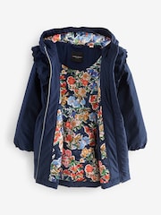 Laura Ashley Navy Frill Coat - Image 3 of 6