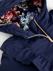 Laura Ashley Navy Frill Coat - Image 5 of 6