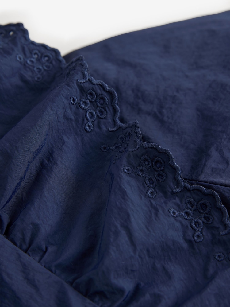 Laura Ashley Navy Frill Coat - Image 6 of 6
