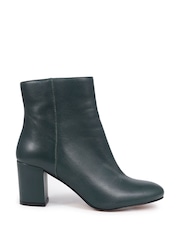 Jones Bootmaker Green Neptune Heeled Ankle Boots - Image 2 of 6