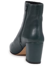 Jones Bootmaker Green Neptune Heeled Ankle Boots - Image 4 of 6