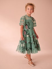 فستان طبقات بكشكشة مدخلة من Laura Ashley - صورة 12 من 12