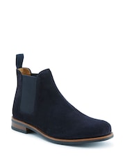 Jones Bootmaker Blue Bayridge Leather Chelsea Boots - Image 2 of 5