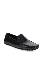 Jones Bootmaker Paterson Leather Moccasin Loafers - Image 2 of 5