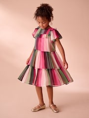 Laura Ashley Multi Stripe Dress - Image 1 of 6